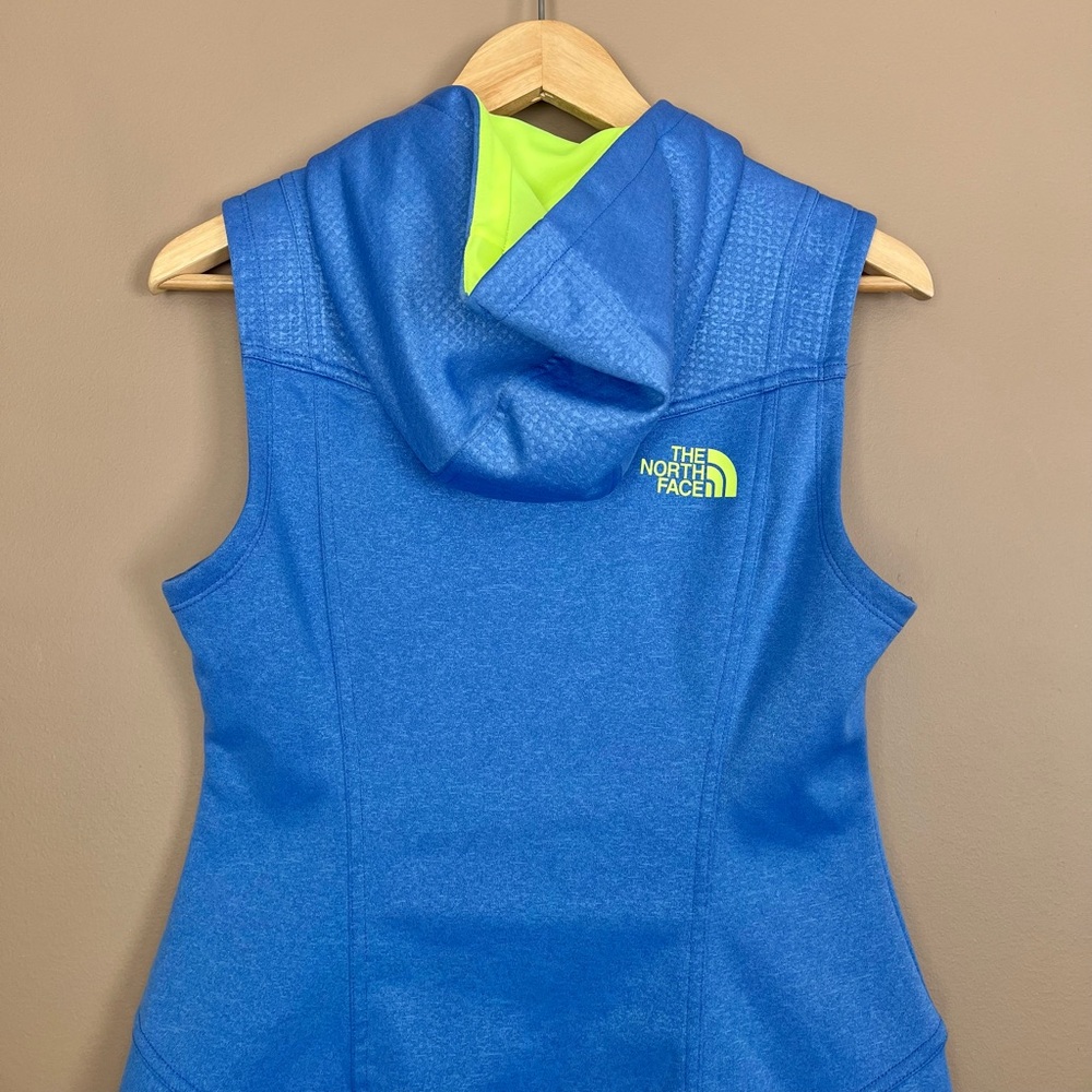 {The North Face} Suprema Front Zip Hooded Vest in Coastline Blue - Womens Small - Picture 6 of 11